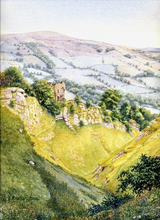 Peveril Castle from Cave Dale